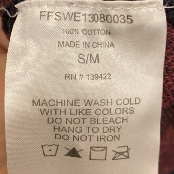 Tobi maroon aztec print oversized long-sleeved sweater - Picture 7 of 8